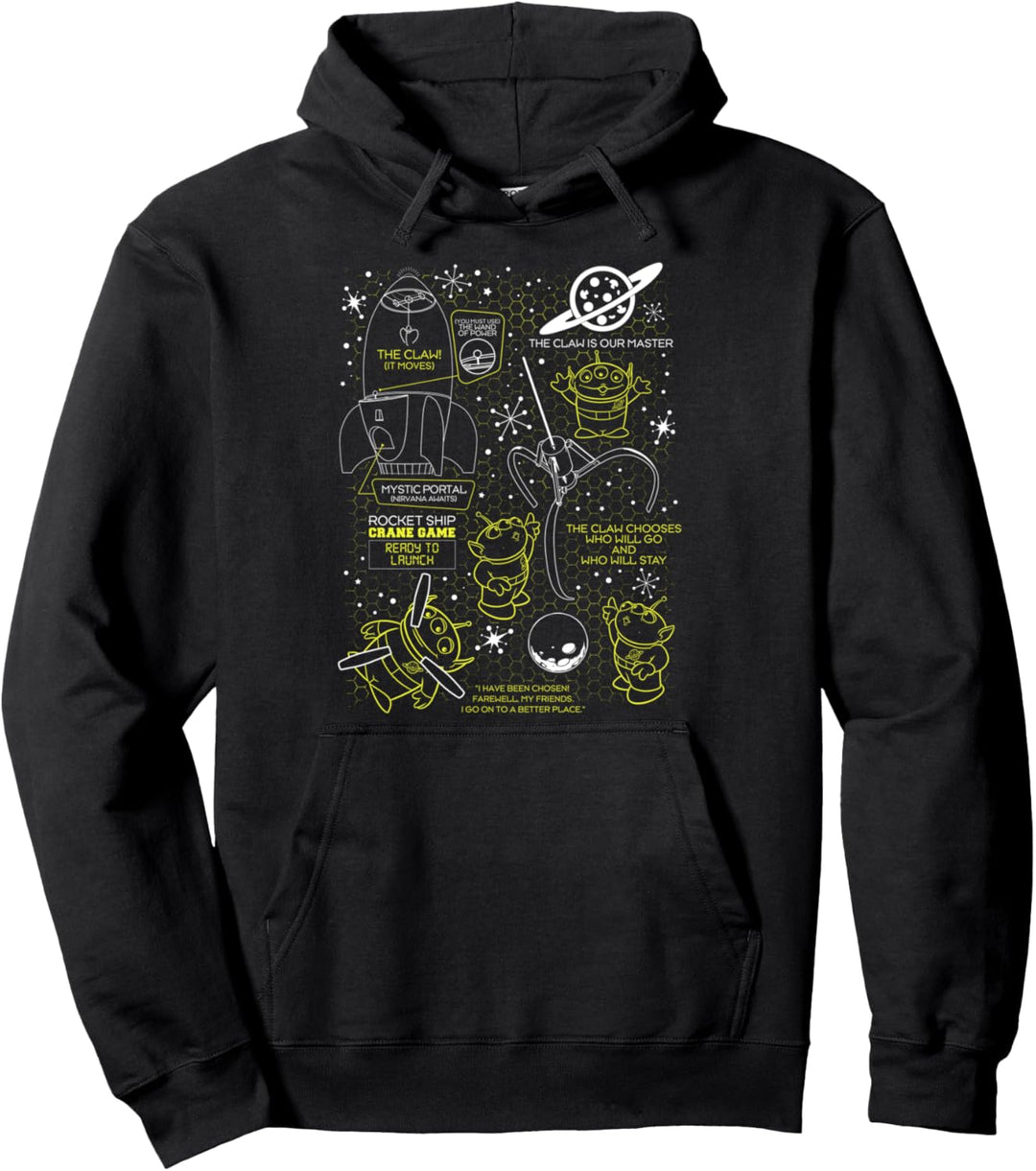 Disney Pixar Toy Story Aliens The Claw Machine Poster Pullover Hoodie