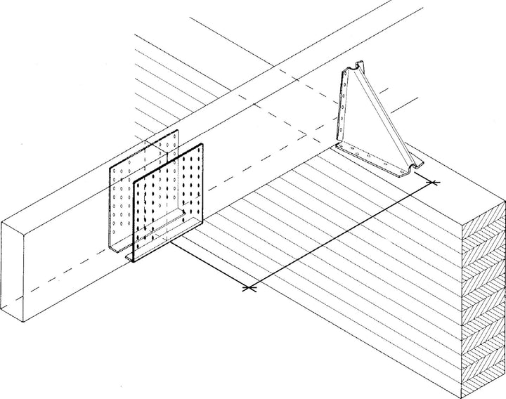 Simpson GERW200-B Gerberverbinder GERW 200-B feuerverzinkt mit Zulassung