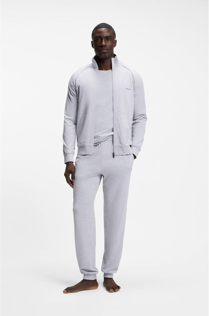 BOSS Herren Sestart Jogginghose aus Baumwoll-Terry mit Logo-Aufnäher S Light/Pastel Grey 053, S Ligh