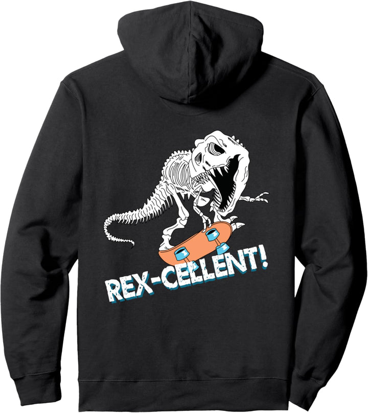 Lustiger Dinosaurier Fossiler Skater - T-Rex Jungen Geschenk Pullover Hoodie