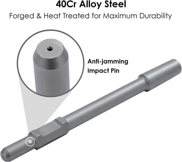 TOPWAY PH65 Presshammer-Bodenstampfer, 9 kg, 1-1/8 Zoll Sechskantstampferschaft und Platte, für Pres