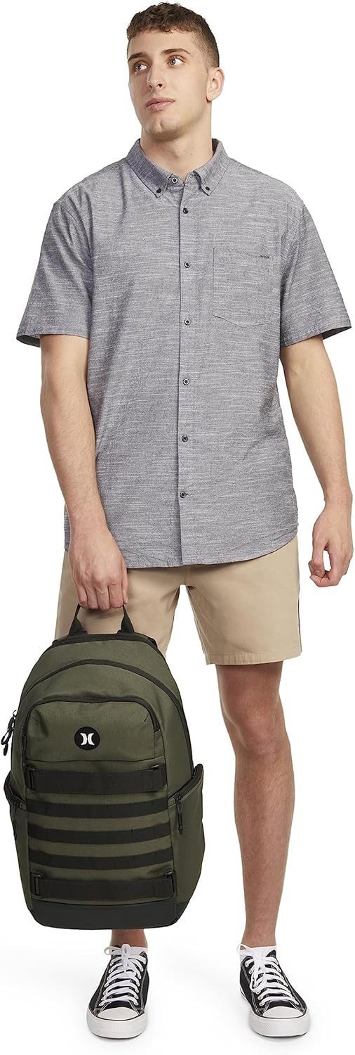 Hurley Herren One And Only Skateboard-rucksack Rucksack (1er Pack) Einheitsgrösse Oliv/Blatt für Mic