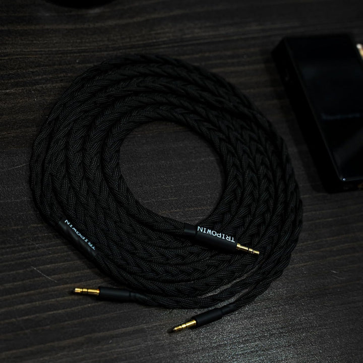 LINSOUL Tripowin GranVia Upgraded OFC hohe Reinheit Kopfhörer Audio Ersatzkabel, Dual 3.5mm Stecker