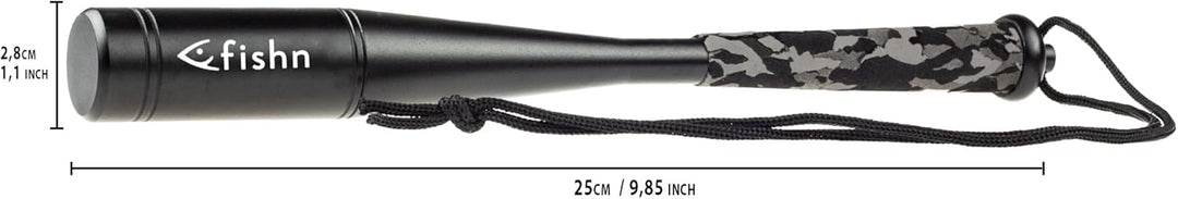 FISHN robuster Aluminium Fischtöter, Fischbetäuber, Totschläger für Fische, Länge: 25/30cm, Gewicht: