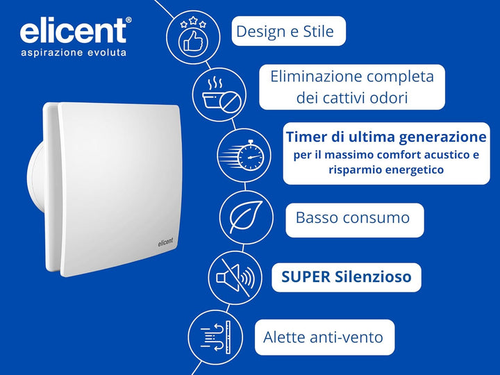 elicent | Elegance Spiralsauger Made in Italy (Timer, 150 mm) 150 mm Timer, 150 mm Timer