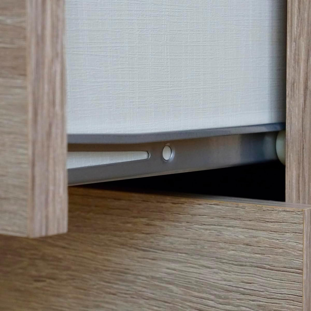 Muebles Pitarch | Hochkommode 6 Schubladen mit Metallführungen, Schlafzimmerkommode, Cambrian Eiche,