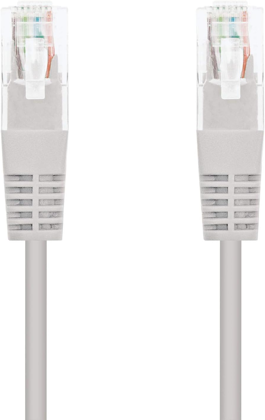 Nanocable 10.20.0400 - Ethernet Netzwerkkabel RJ45, Cat.6 UTP AWG24, 100% Kupfer, Grau, 0.5 mts, gra