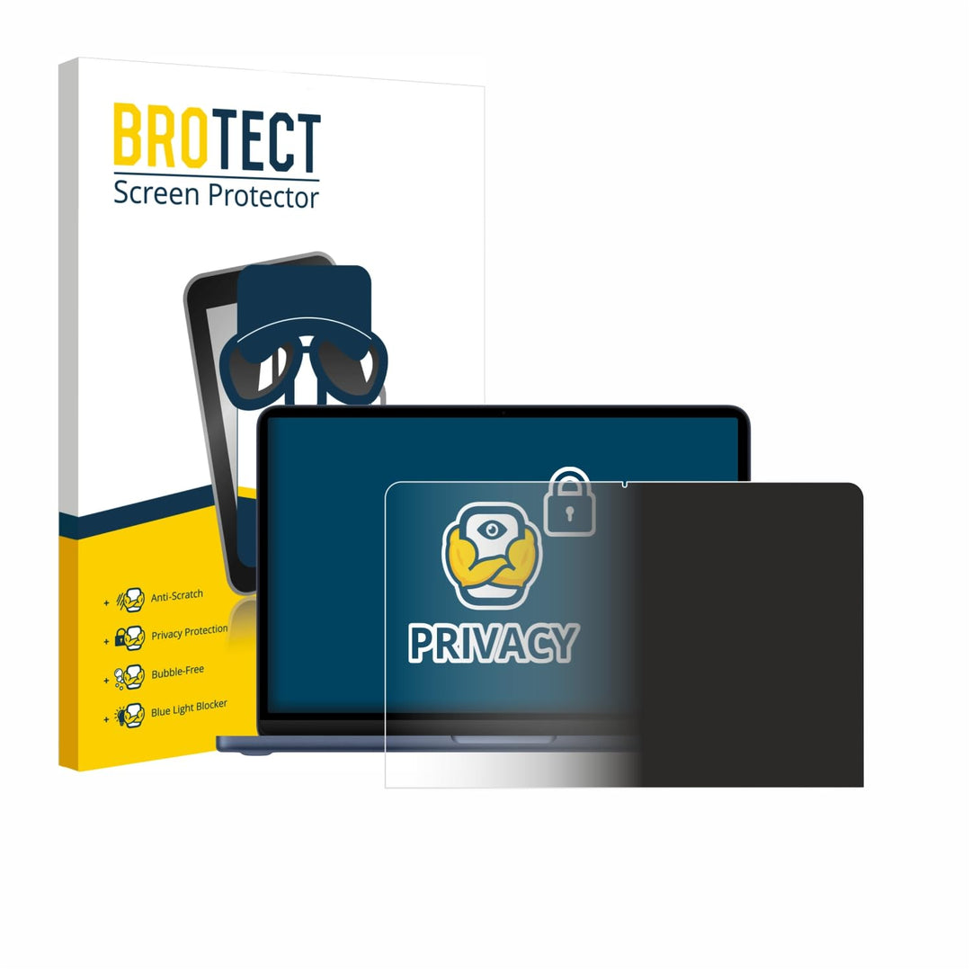 BROTECT Anti-Spy Blickschutzfolie für Apple MacBook Neo 13" 2026 Privacy Screen Protector [Displaysc