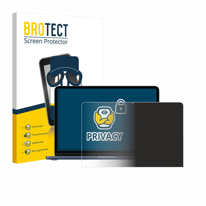 BROTECT Anti-Spy Blickschutzfolie für Apple MacBook Neo 13" 2026 Privacy Screen Protector [Displaysc