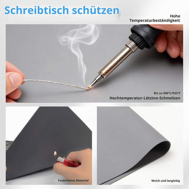 Lötmatte Silikon Antistatische Reparatur Matte Extra Gross 60 * 35cm Lötunterlage Soldering Mat Arbe