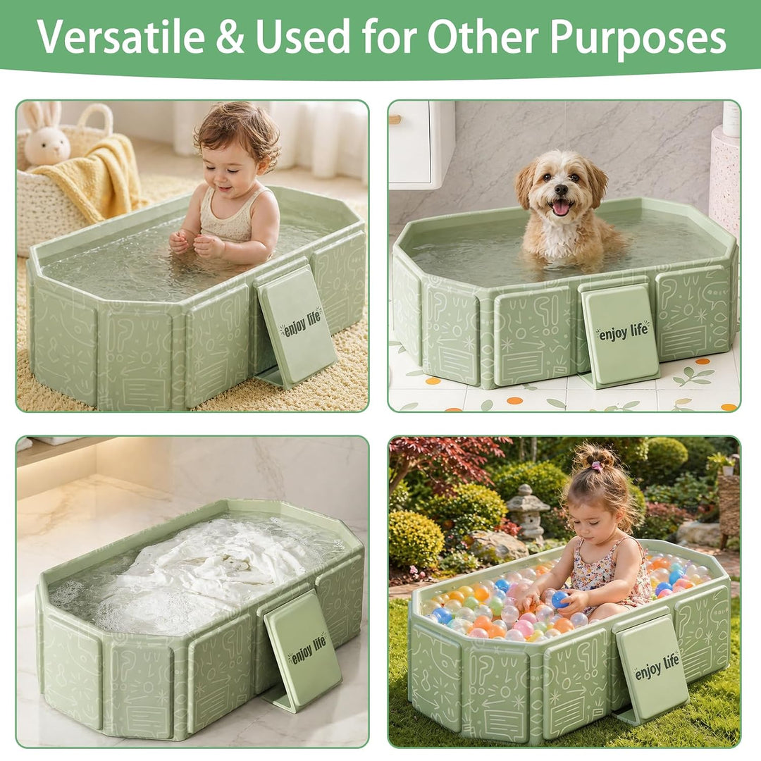 Faltbare Kinderbadewanne – Multifunktionale Badewanne für Dusche, platzsparend und tragbar, ideal fü