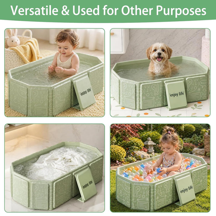 Faltbare Kinderbadewanne – Multifunktionale Badewanne für Dusche, platzsparend und tragbar, ideal fü