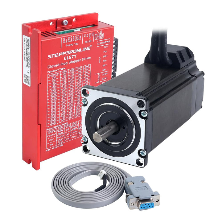 STEPPERONLINE Closed Loop Schrittmotor 1 Achse CNC KIT V2.0 3.0 Nm 5.0A Nema 23 Motor & 0-7.0A 24-50