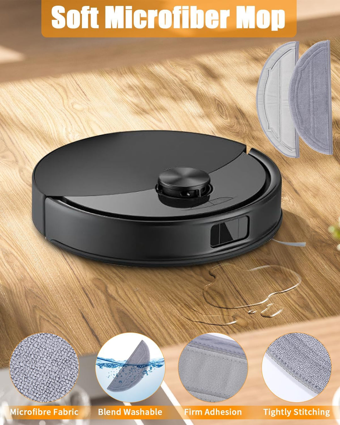 Zubehörset Ersatzteile für Roborock Q10 S5 / Q10 S5+ Staubsauger | 1 Hauptbürste, 4 Hepa-Filter, 6 S