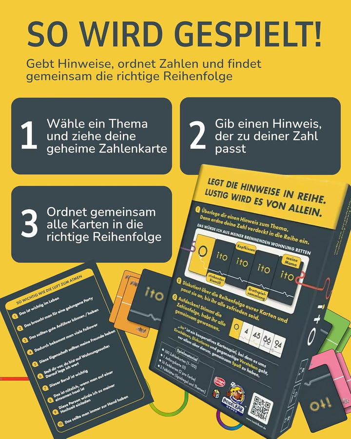 HeidelBär Games ito - Kommunikativer Partyspiel-Hit aus Japan - Kooperatives Gesellschaftsspiel zum