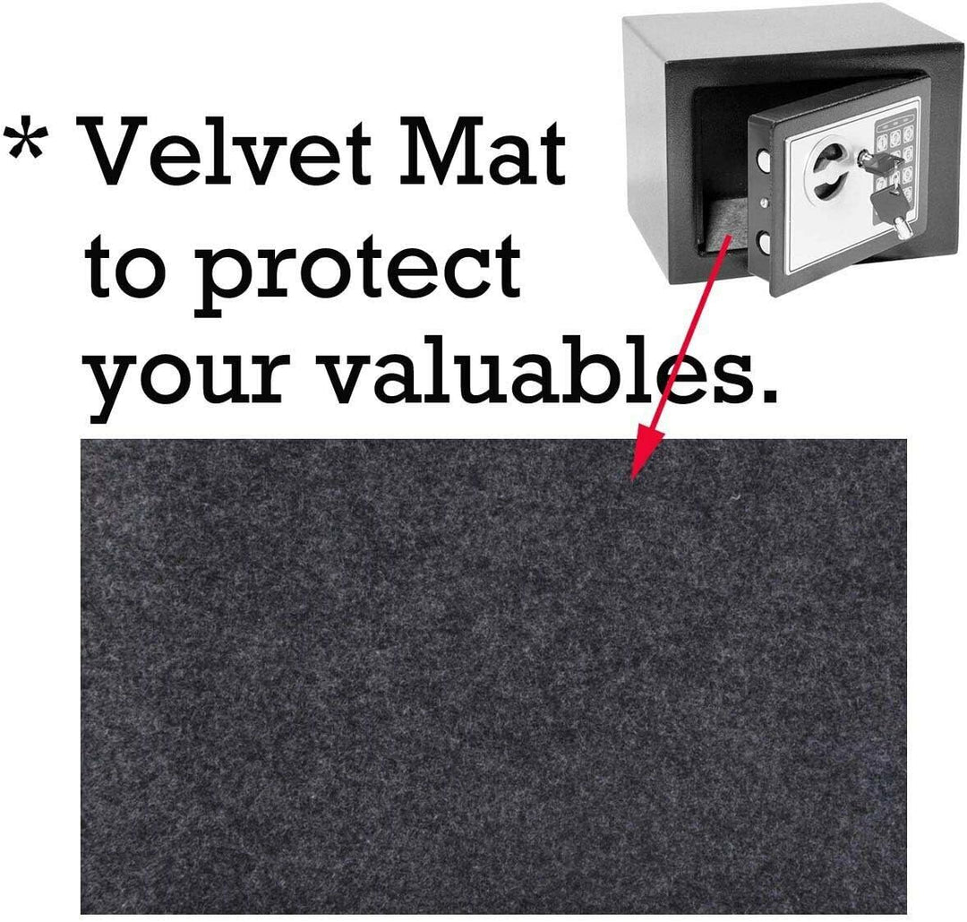 Elektronischer Tresor mit Zahlenschloss und 2×Notschlüssel, Tresor Klein, Möbelsafe, Wandtresor, Möb