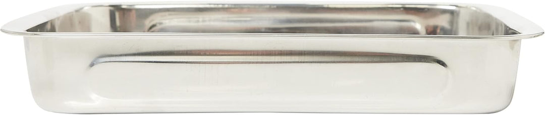 Ibili Bräter mit Griffen 35x19x5,5 cm aus Edelstahl, silber, 26 cm 35 x 19 x 5.5 cm, 35 x 19 x 5.5 c