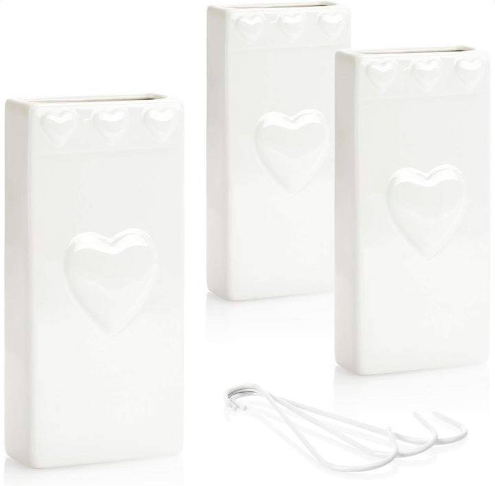 com-four® 3x Luftbefeuchter Heizung - Heizkörper Luftbefeuchter mit Herzmuster - Heizung Wasserverdu