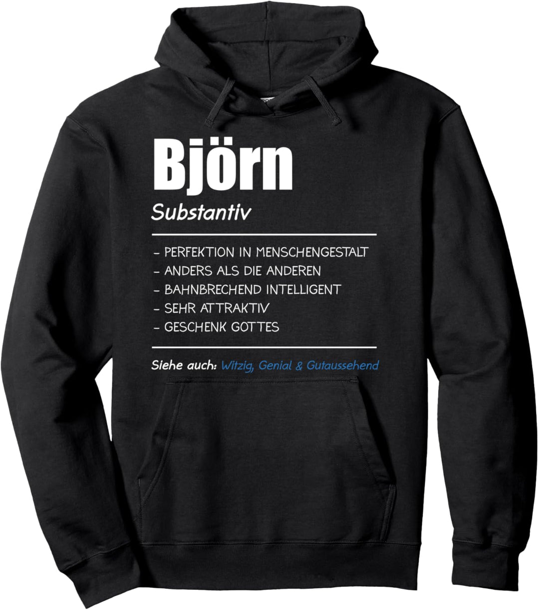 Björn Name Vorname Geschenk Pullover Hoodie