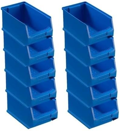 Blaue Sichtlagerbox 3.0 | HxBxT 12,5x14,5x23,5cm | 2,8 Liter | Sichtlagerbehälter, Sichtlagerkasten,