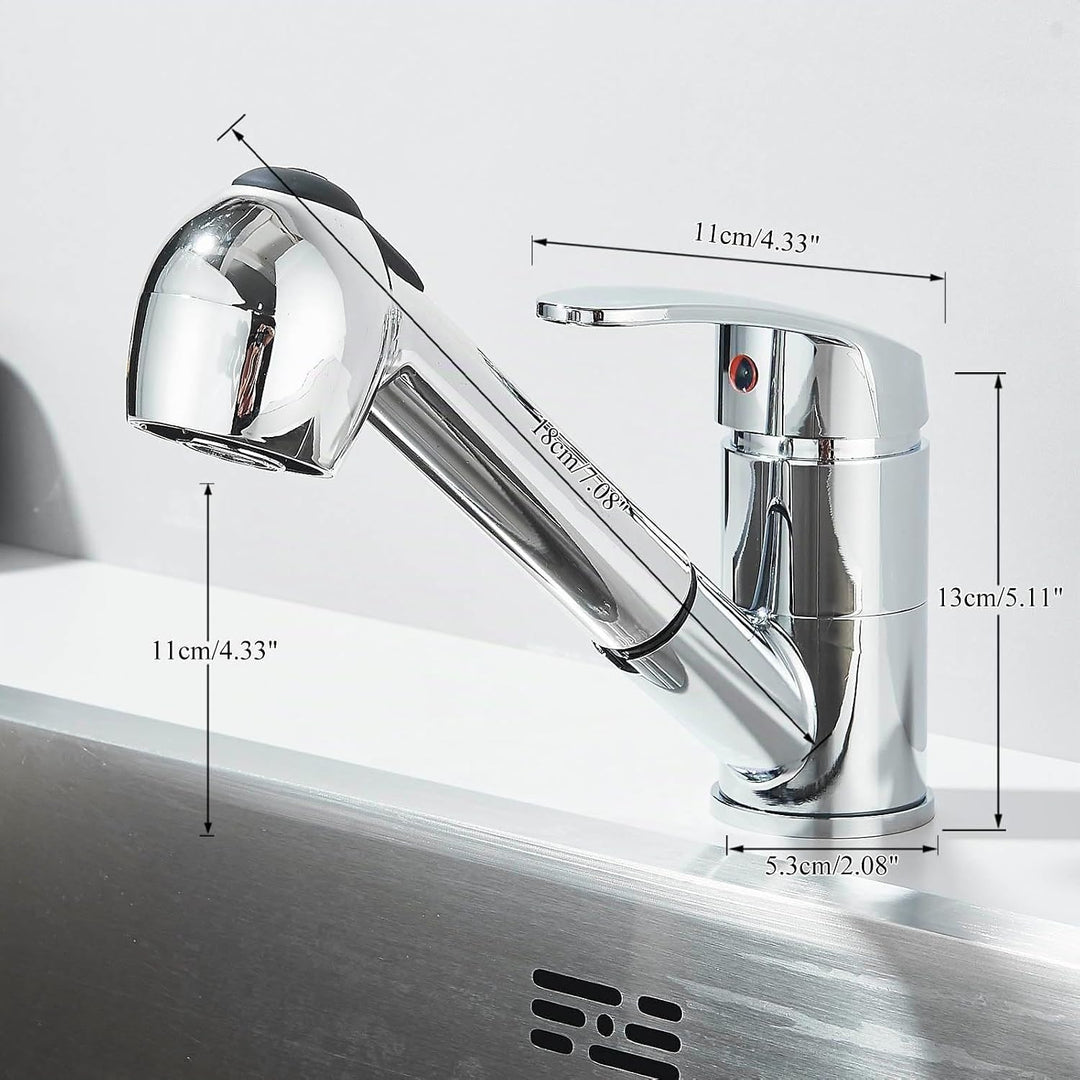 Hochdruck Einhebel Küchenarmatur Wasserhahn Küche Ausziehbar Chrom Küchenarmaturen Herausziehbare 36