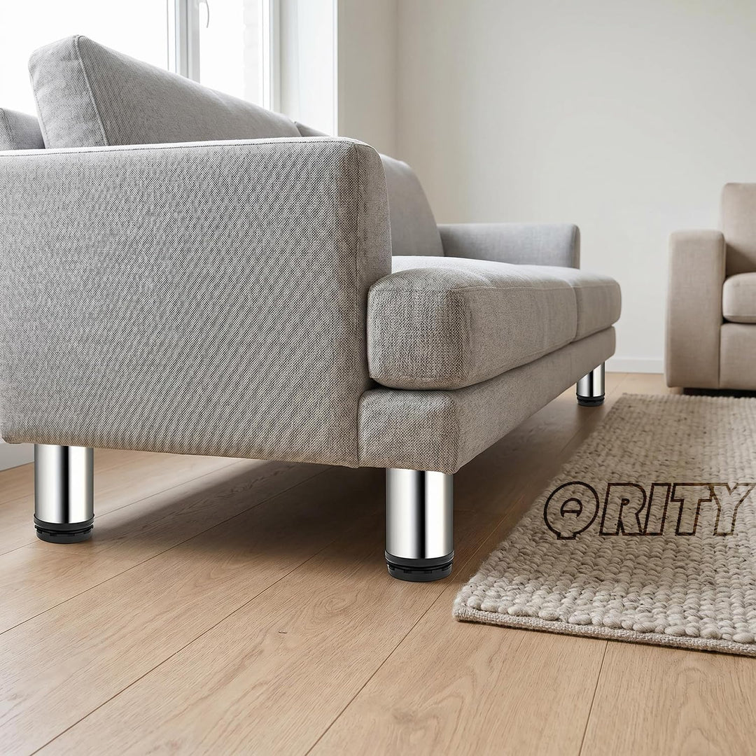 Qrity 4X Tischbein, Füsse für Möbel, Möbelfüsse Verstellbar 300mm, Tischbeine Möbelfuss für Tabellen