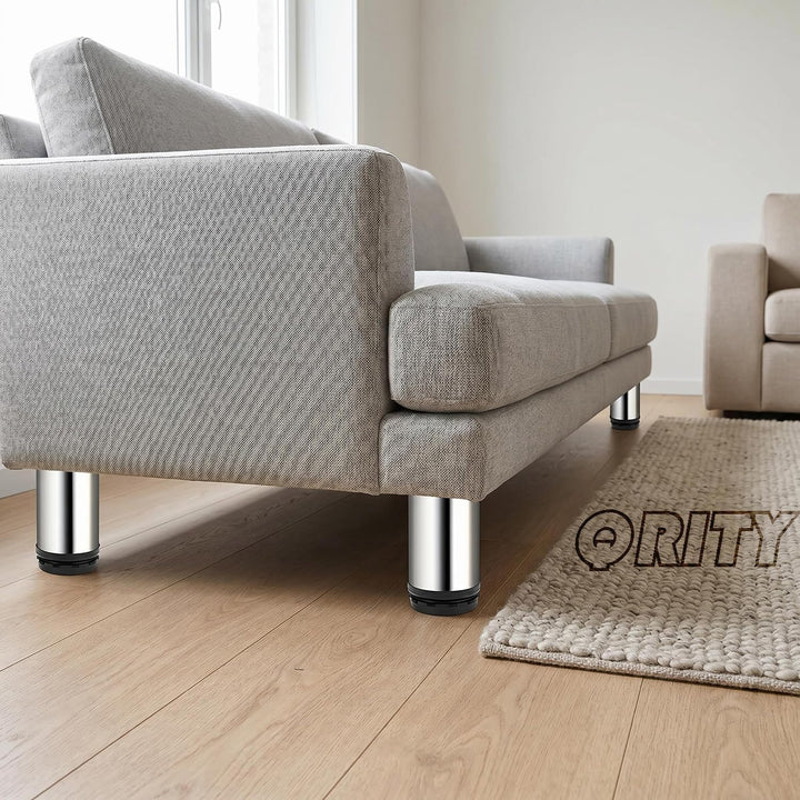 Qrity 4X Tischbein, Füsse für Möbel, Möbelfüsse Verstellbar 300mm, Tischbeine Möbelfuss für Tabellen