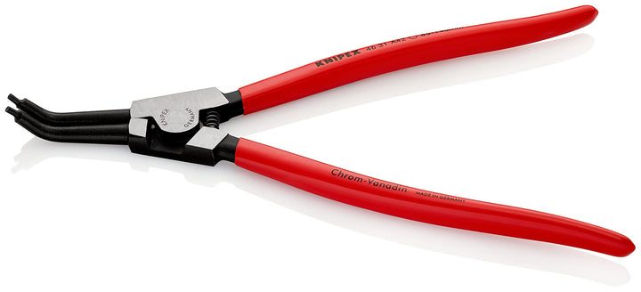 Knipex Sicherungsringzange für Aussenringe auf Wellen 45° gewinkelt schwarz atramentiert, mit Kunsts