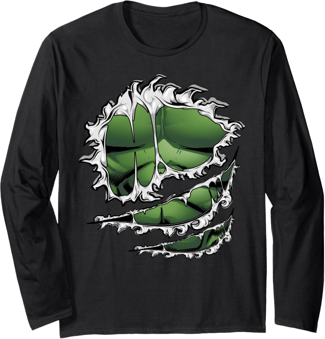 Marvel Avengers Hulk Ripped Costume Langarmshirt