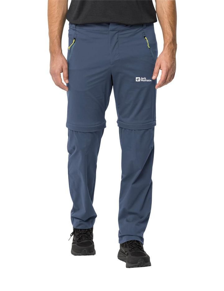 Jack Wolfskin Herren Wanderhose Glastal Zip Off Pants M 52 Kurz Evening Sky, 52 Kurz Evening Sky