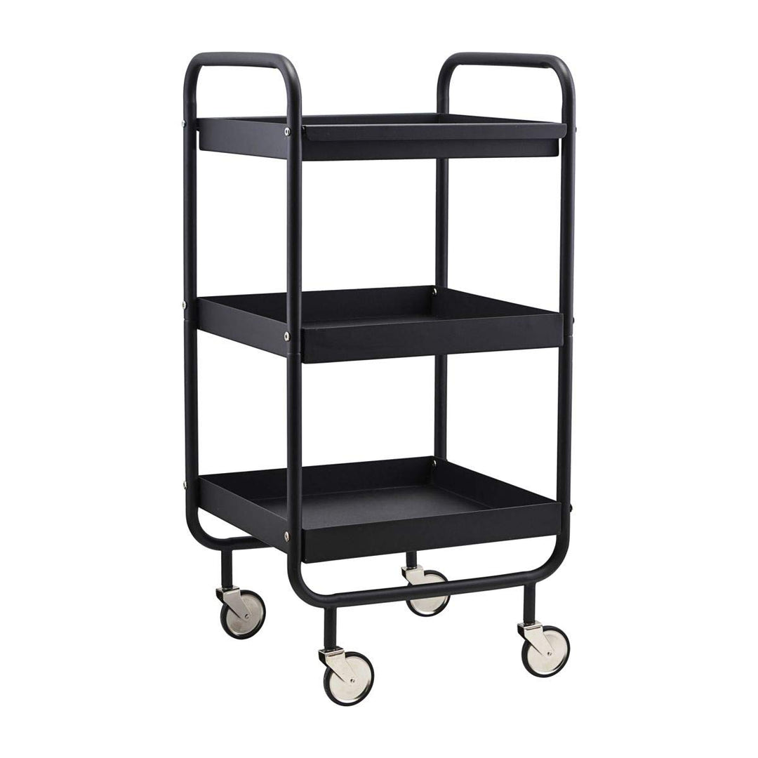 House Doctor Servierwagen, Schwarz, 42 x 38 cm, Schwarz