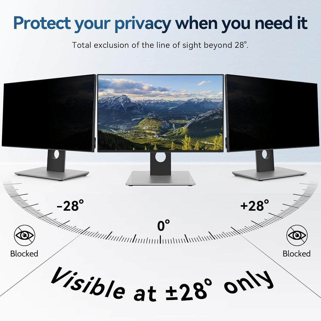 2 Stück Magnetische Moniter Sichtschutzfolie 21.5" 16:9 Anti Blaulicht 2 Stück 21.5 zoll Monitor 16: