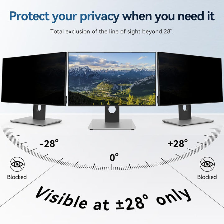 2 Stück Magnetische Moniter Sichtschutzfolie 21.5" 16:9 Anti Blaulicht 2 Stück 21.5 zoll Monitor 16: