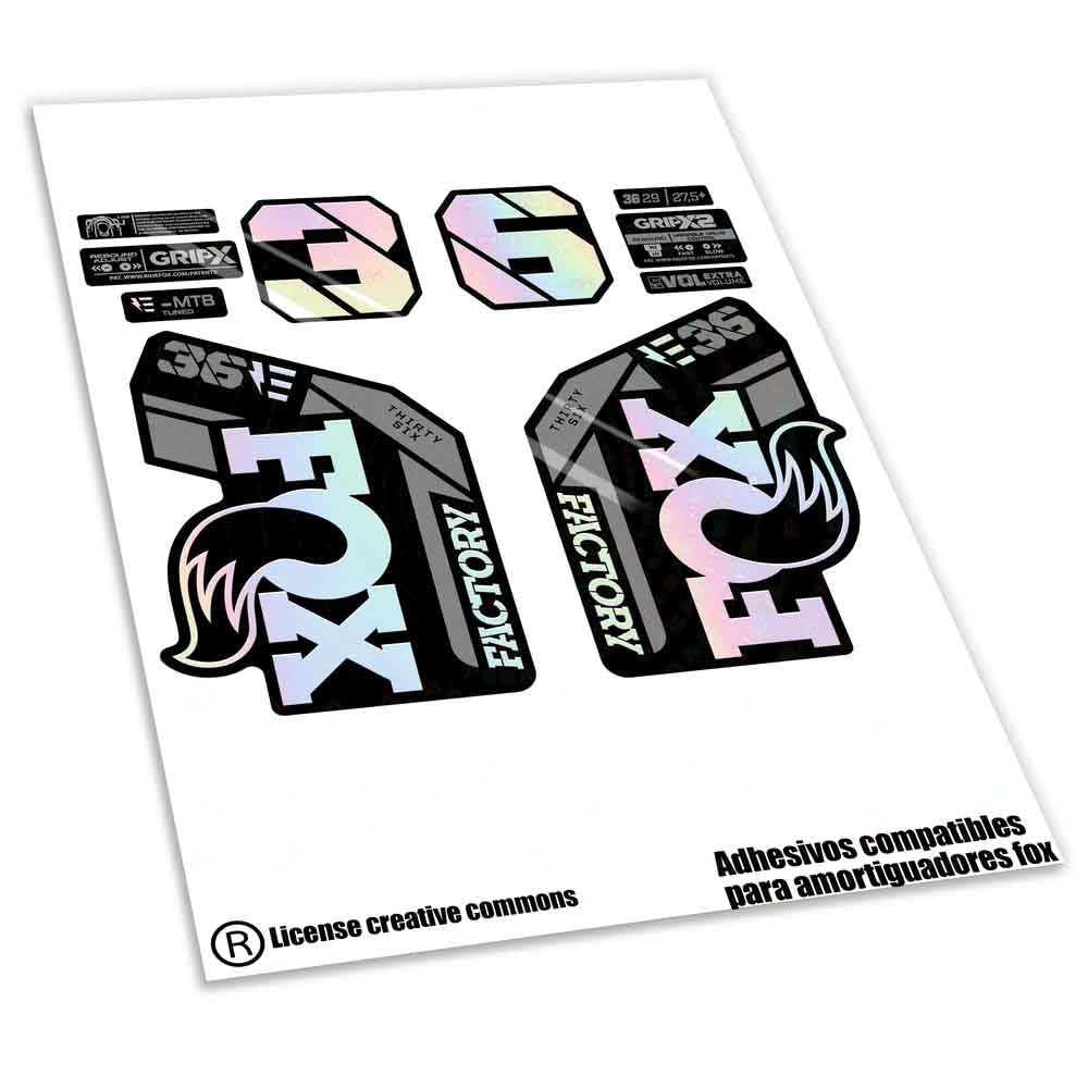 REF:VP639 Aufkleber kompatibel mit FOX-Gabel 36 KASHIMA 2025 MTB, Sticker, Aufkleber, Vinyl für Moun