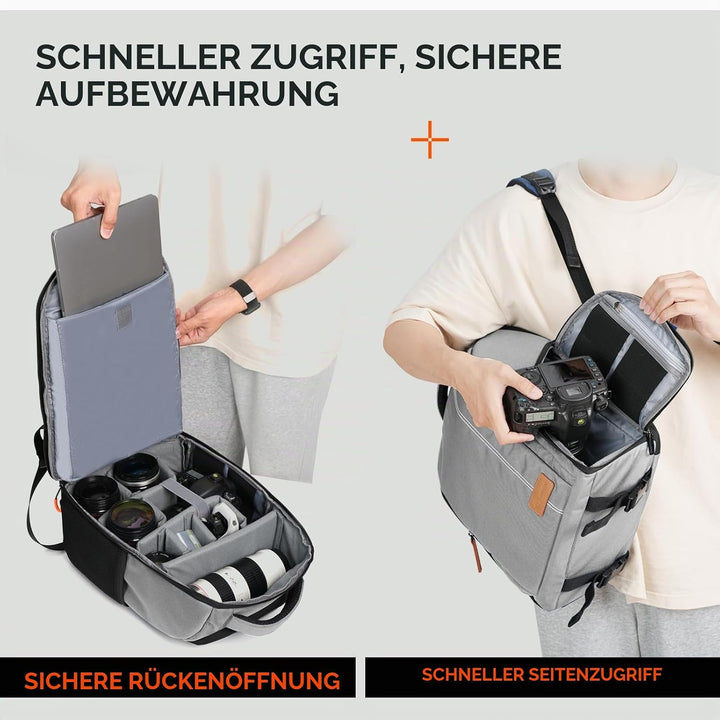 TARION Kamerarucksack Spiegelreflex Fotorucksack Wasserdicht Leicht und Kompakt Klein DSLR Rucksack