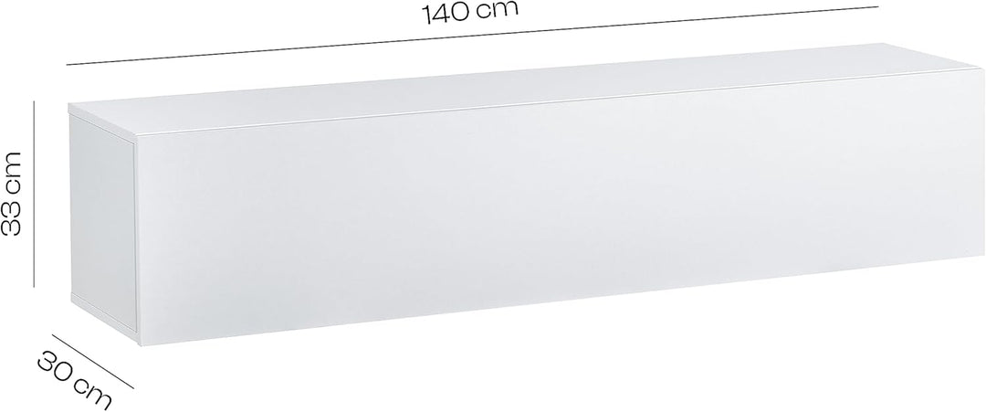 Baroni Home TV-Schrank mit 3 Schubladen, Loch für Kabeldurchführung aus MDF, TV-Konsole für Schlafzi