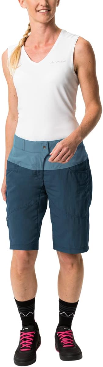 VAUDE Women's Qimsa Shorts Trousers 36 Dark Sea Uni, 36 Dark Sea Uni