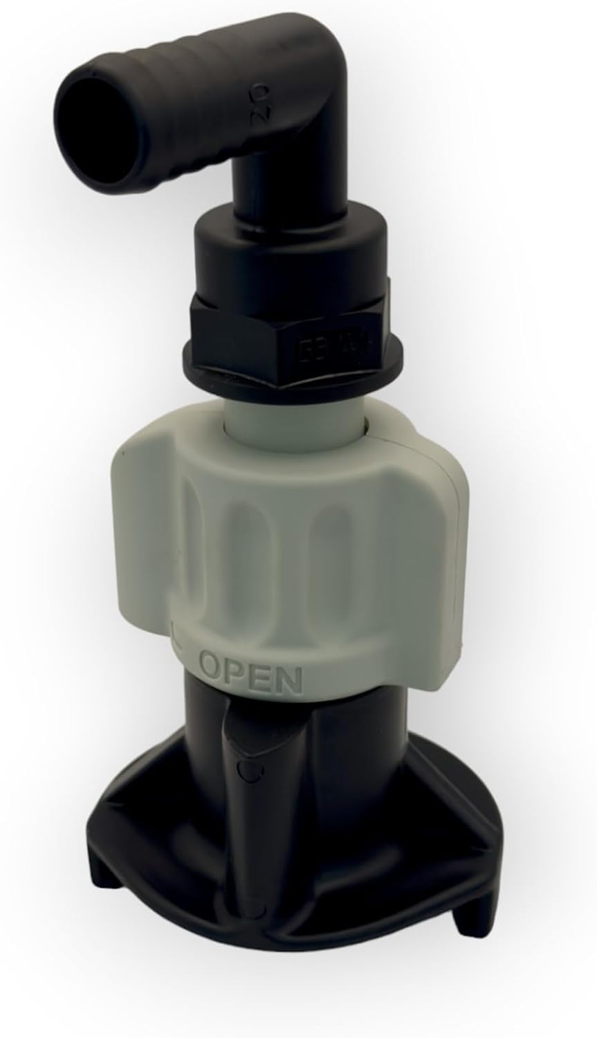 Piusi SEC-Anschluss für AdBlue/DEF- und Wasserfässer mit 90° Ausgang und 3/4"-Schlauchhalter | F1545