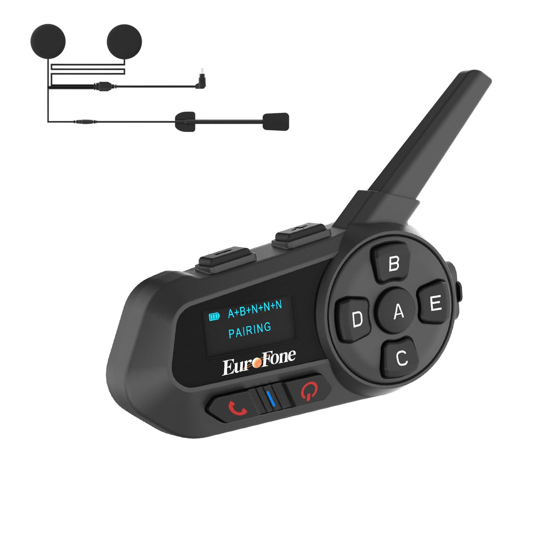 EuroFone S6-1200-A Motorrad Bluetooth Headset 1200M 2 Personen Voll-Duplex drahtlose Motorrad-Gegens