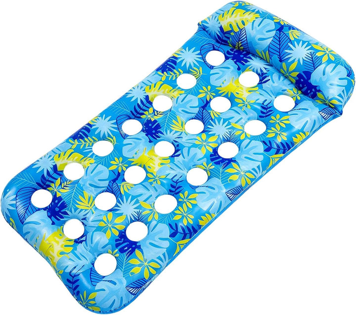 Luftmatratze Pool, Floaty Schwimmmatratze Mit Kopfstütze Erwachsene Schwimmende Wasserspass Schwimme