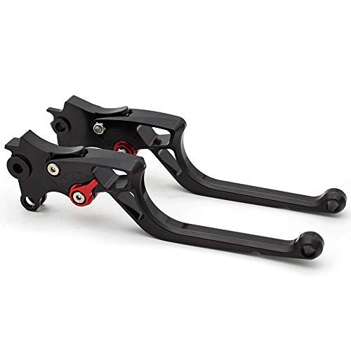 FXCNC Racing FXCNC-FLCB-002 Kawasaki Vulcan 500/800/900 Black Lever With Red Adjuster, Kawasaki Vulc