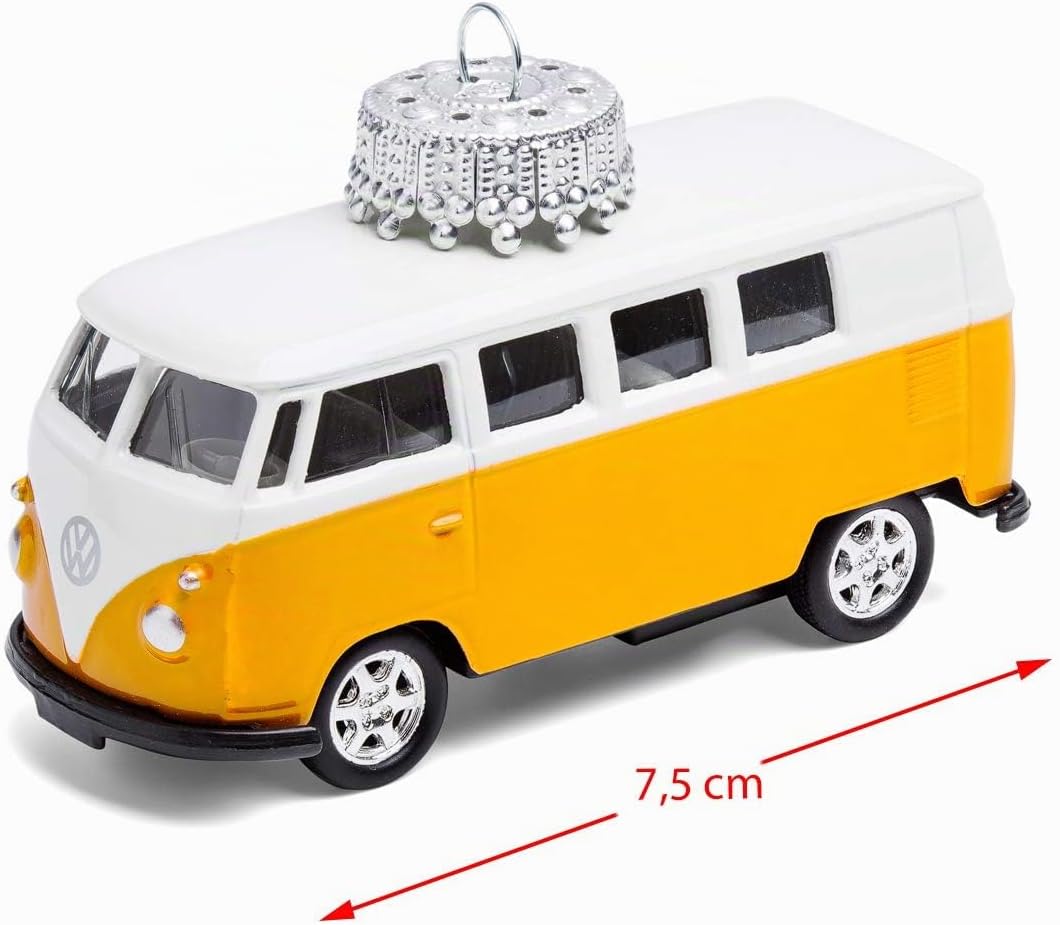 corpus delicti :: Christbaumschmuck aus Metall – kompatibel mit VW Bus T1 Bus (gelb) (W20.2g), Gelb