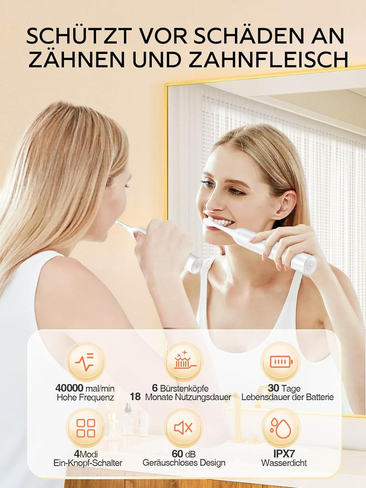 Brosse à dents électrique-TOUCHBeauty Brosse à dents électrique sonique Brosse à dents électrique Br