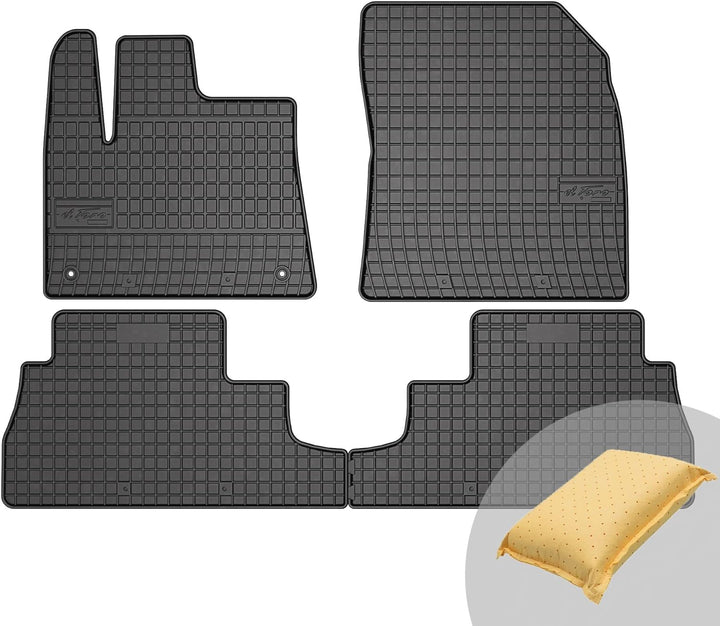 FROGUM EL Toro Gummimatten Ganzjähriges-Set von Autofussmatte Auto Fussmatten für Citroën Berlingo I