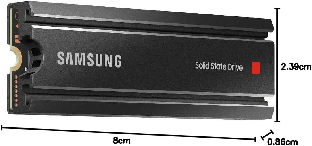 Samsung 980 PRO Heatsink M.2 NVMe SSD (MZ-V8P1T0CW), 1 TB, PCIe 4.0, 7.000 MB/s Lesen, 5.000 MB/s Sc