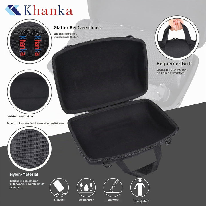 Khanka Hartschalenkoffer Ersatz für JBL Xtreme 4 tragbarer Bluetooth-Lautsprecher, nur Hülle (schwar