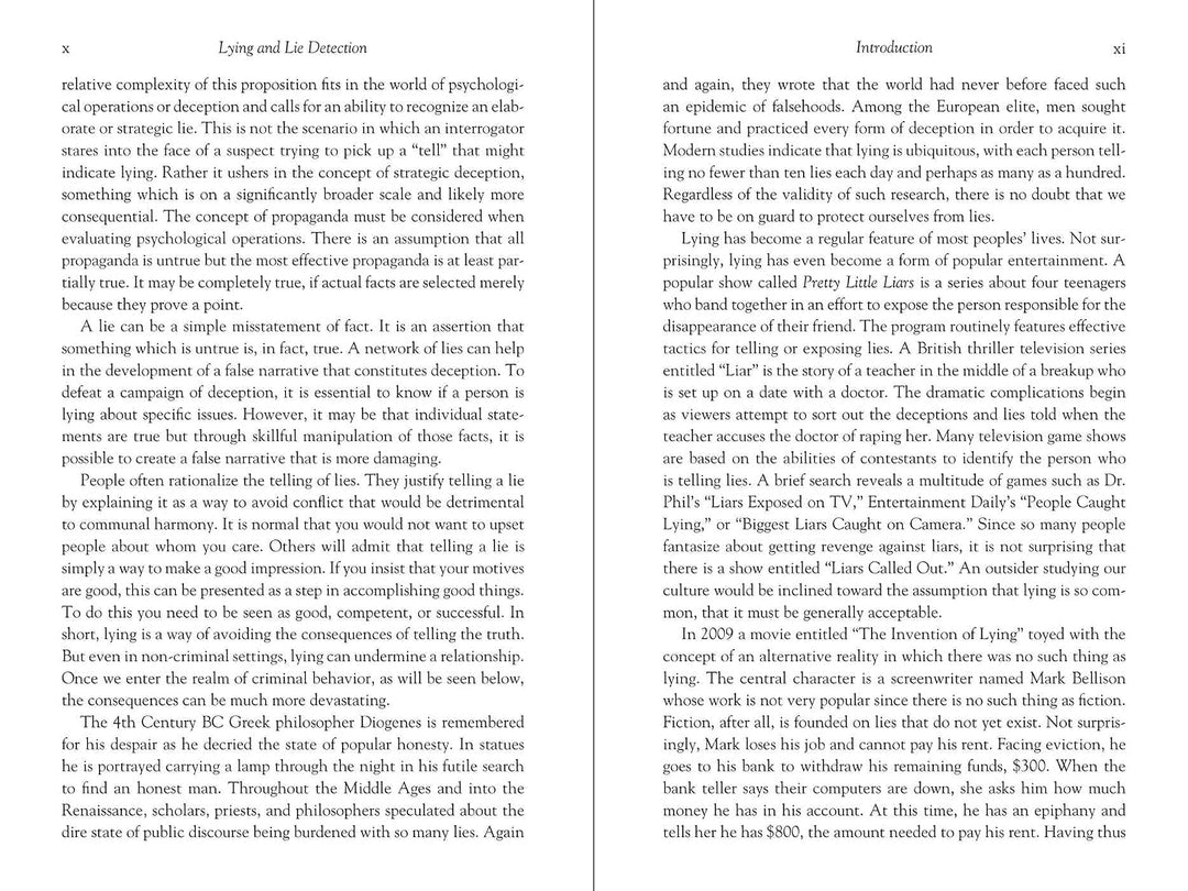 Lying and Lie Detection: A CIA Insider's Guide, Taschenbuch
