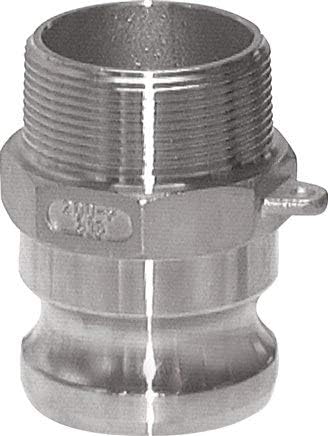 Kamlock-Stecker (F) R 2"(AG), Edelstahl (1.4408) Werkstoff:Edelstahl (1.4408) Gewinde:R 2" PN:18bar