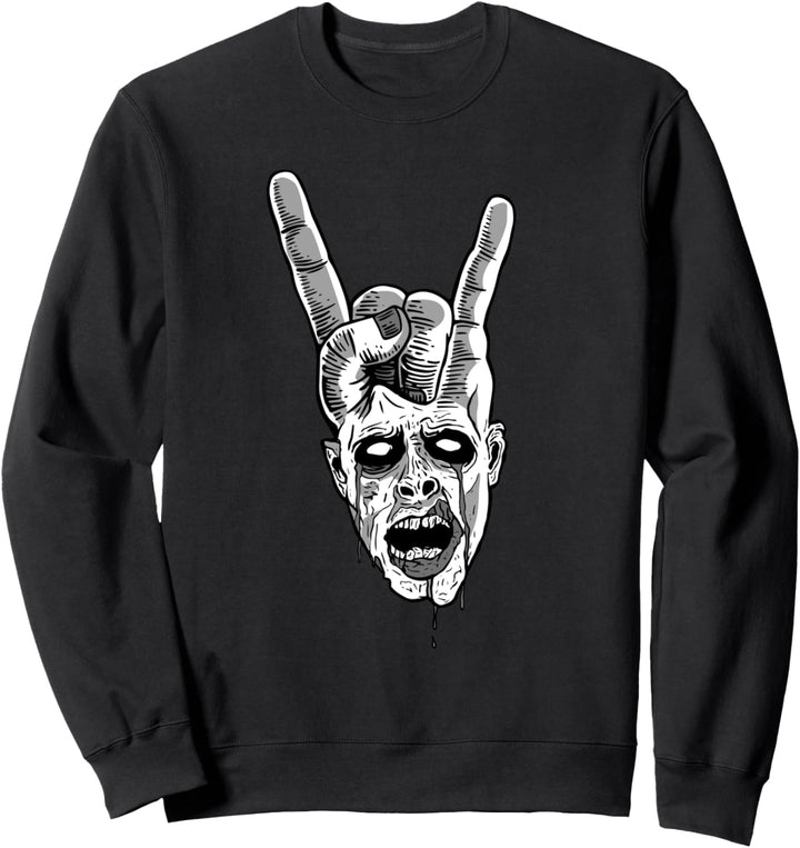 Heavy Metal Zombie Occult Sweater Pagan Goth Gifts Sweatshirt