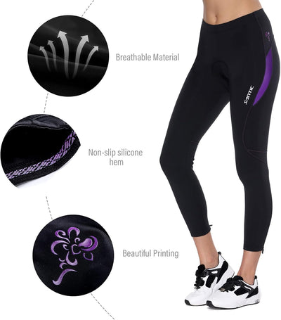 Santic Fahrradhose Damen Gepolstert Lang Radhose Damen Lang Radle rhose Damen Gepolstert auch für MT